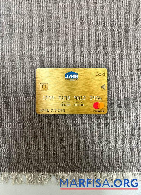 Realistic Jamaica Mortgage bank mastercard gold photolook front real example